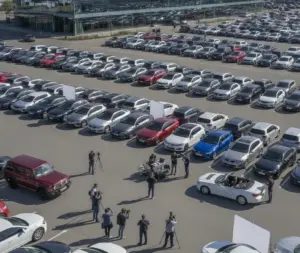 Foto dei veicoli che vendono auto online