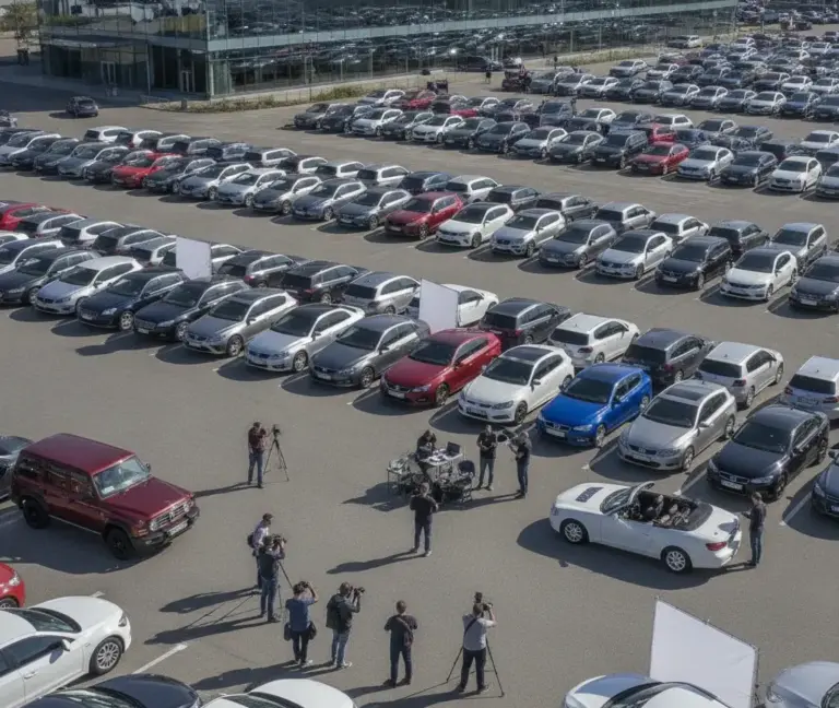 Foto dei veicoli che vendono auto online