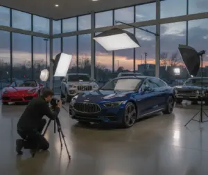 Goede voertuigfoto’s die auto’s online verkopen