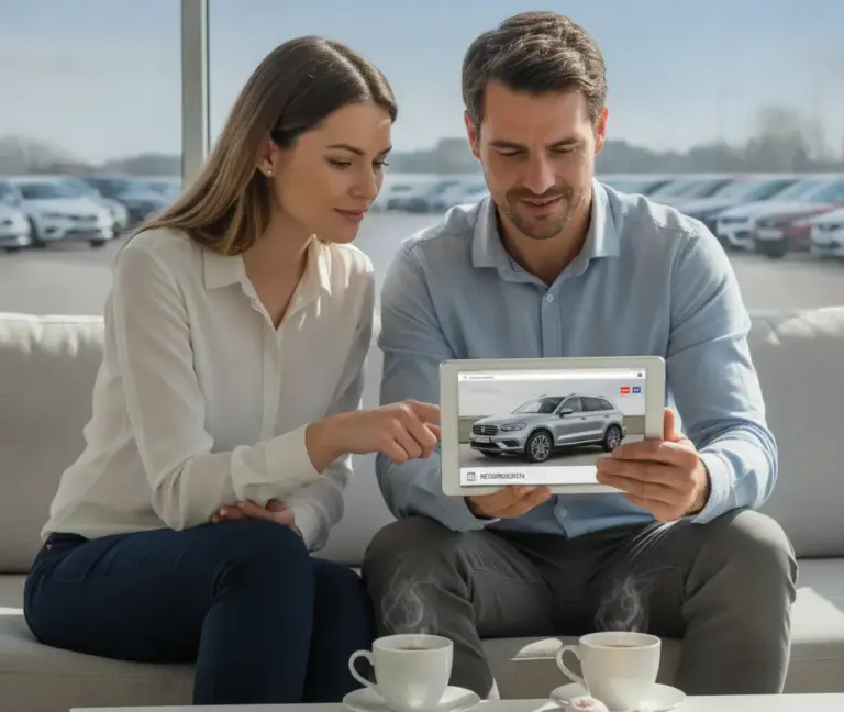 Lassen Sie Käufer ein Fahrzeug online reservieren