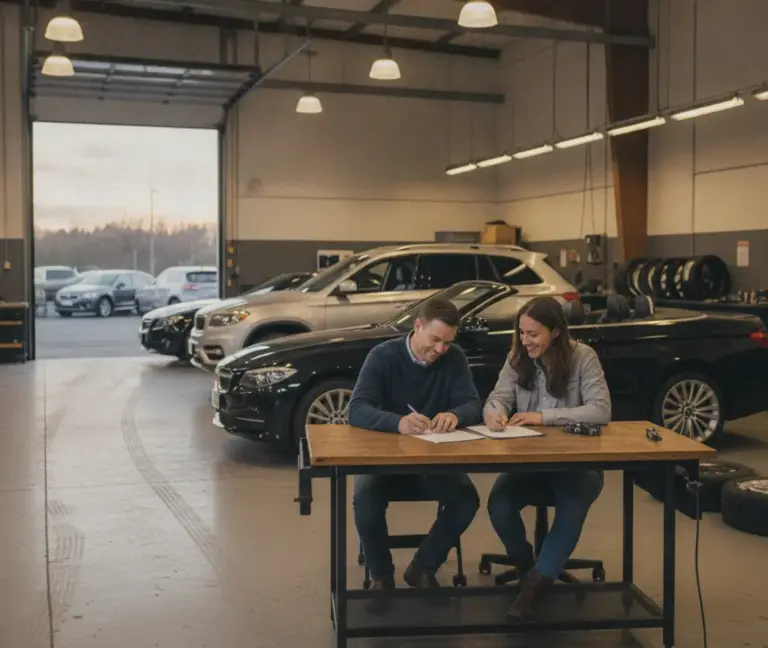 Verwandeln Sie Probefahrten in der Garage in unterschriebene Verträge