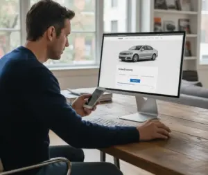 Zeigen Sie die Online Finanzierung auf der Fahrzeugseite