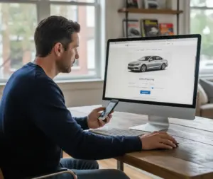 Zeigen Sie die Online Finanzierung auf der Fahrzeugseite